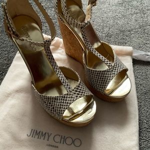 Jimmy Choo “Pela” cork wedges